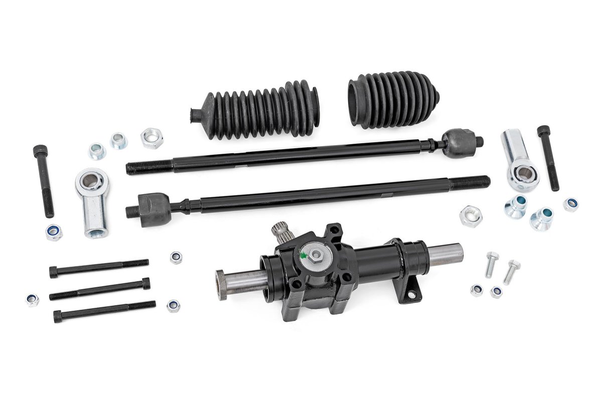 Polaris Ranger Crew XP 1000 NorthStar Premium Rack and Pinion - Rough Country - Heavy Duty - Black - '21-'23